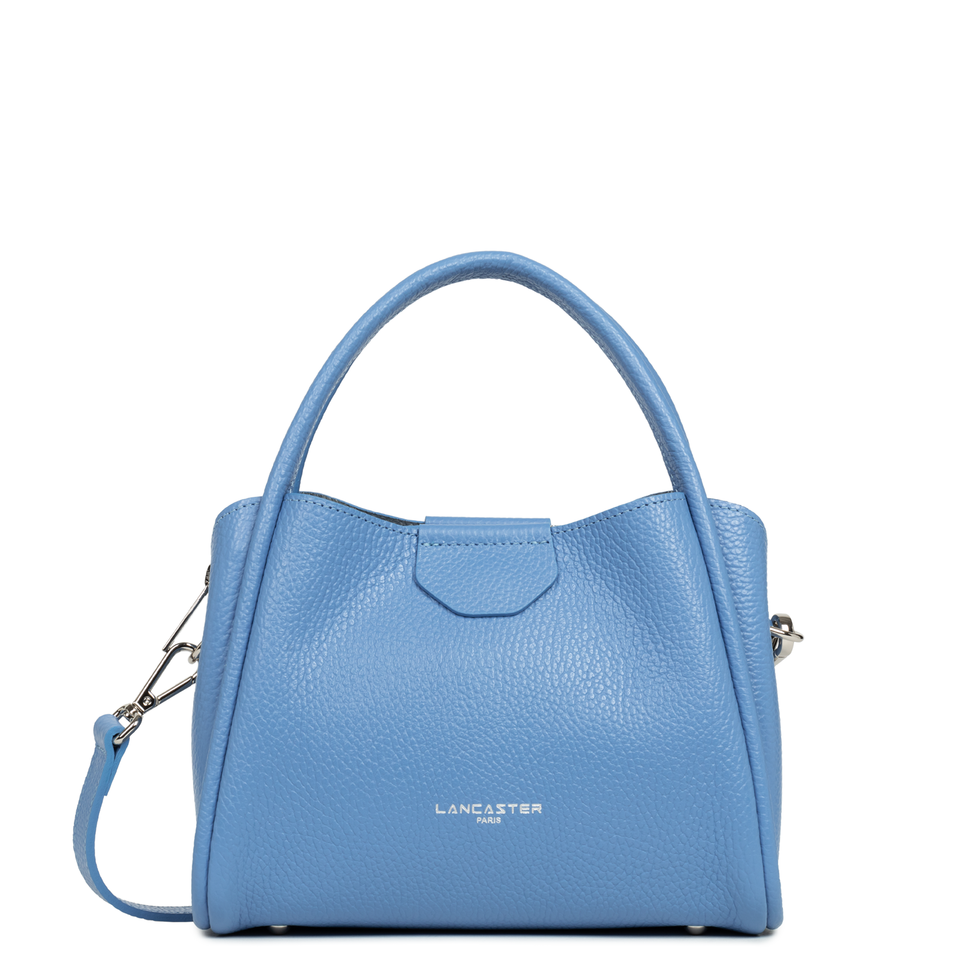 petit sac à main - ida double #couleur_bleu-santorin-in-argent