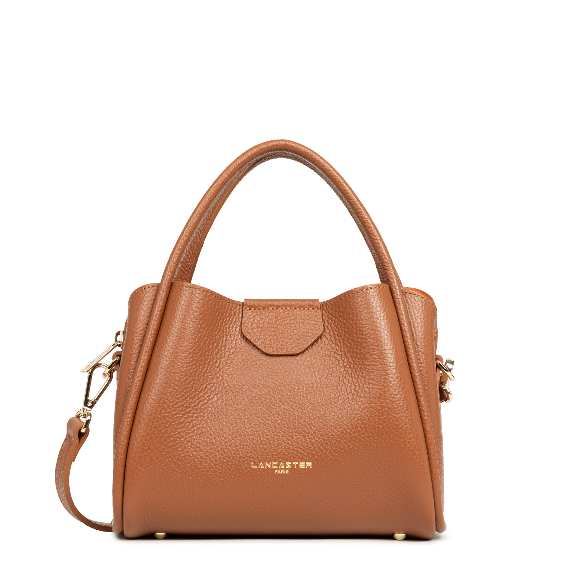 petit sac à main - ida double #couleur_camel-in-orange