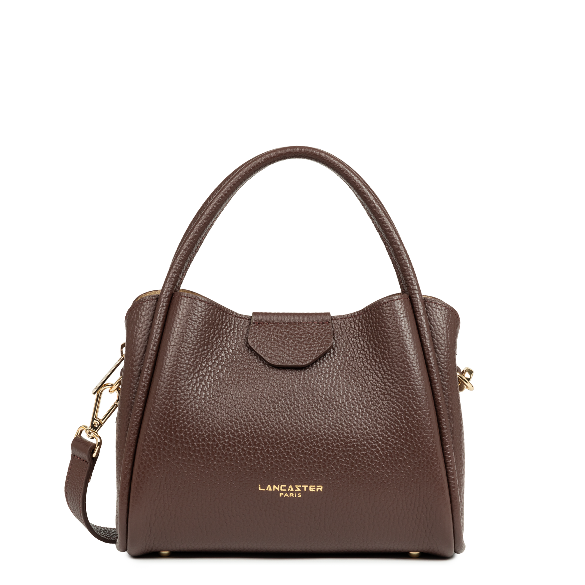 petit sac à main - ida double #couleur_marron-in-or-ple
