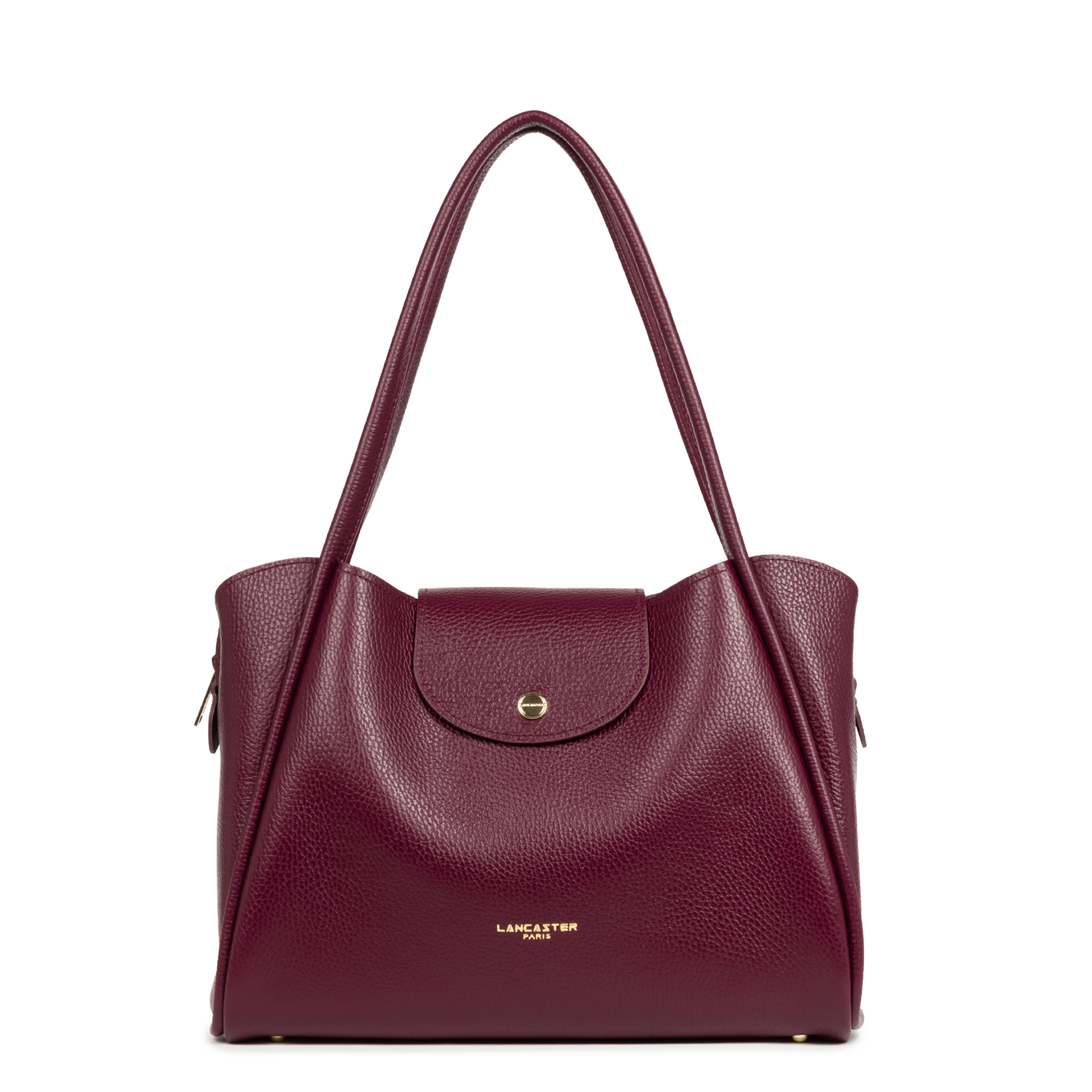sac cabas épaule - ida double #couleur_bordeaux-in-or-ple