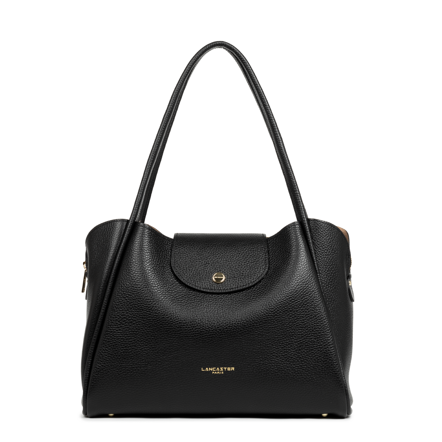 sac cabas épaule - ida double #couleur_noir-in-nude
