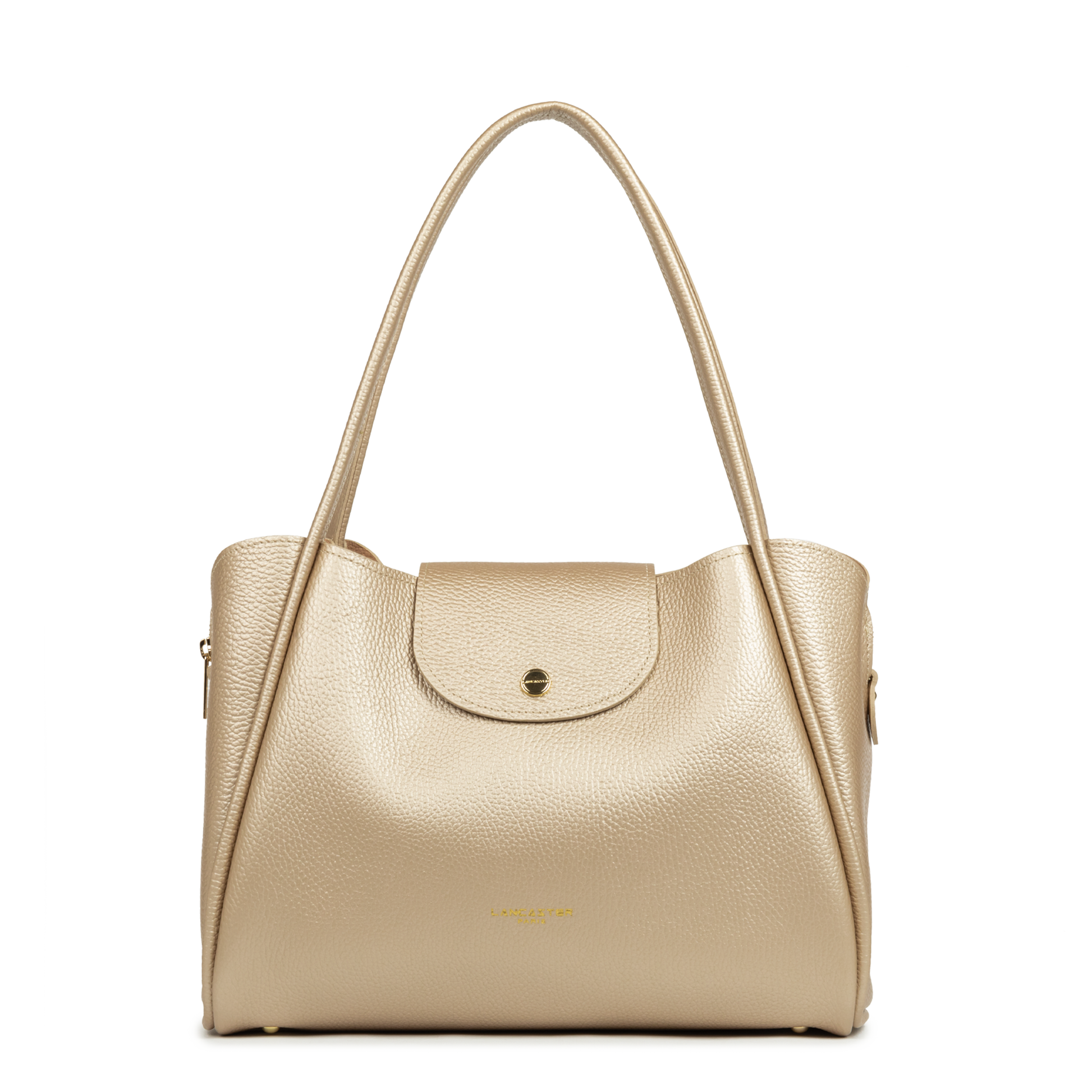 sac cabas épaule - ida double #couleur_or-ple-in-nude