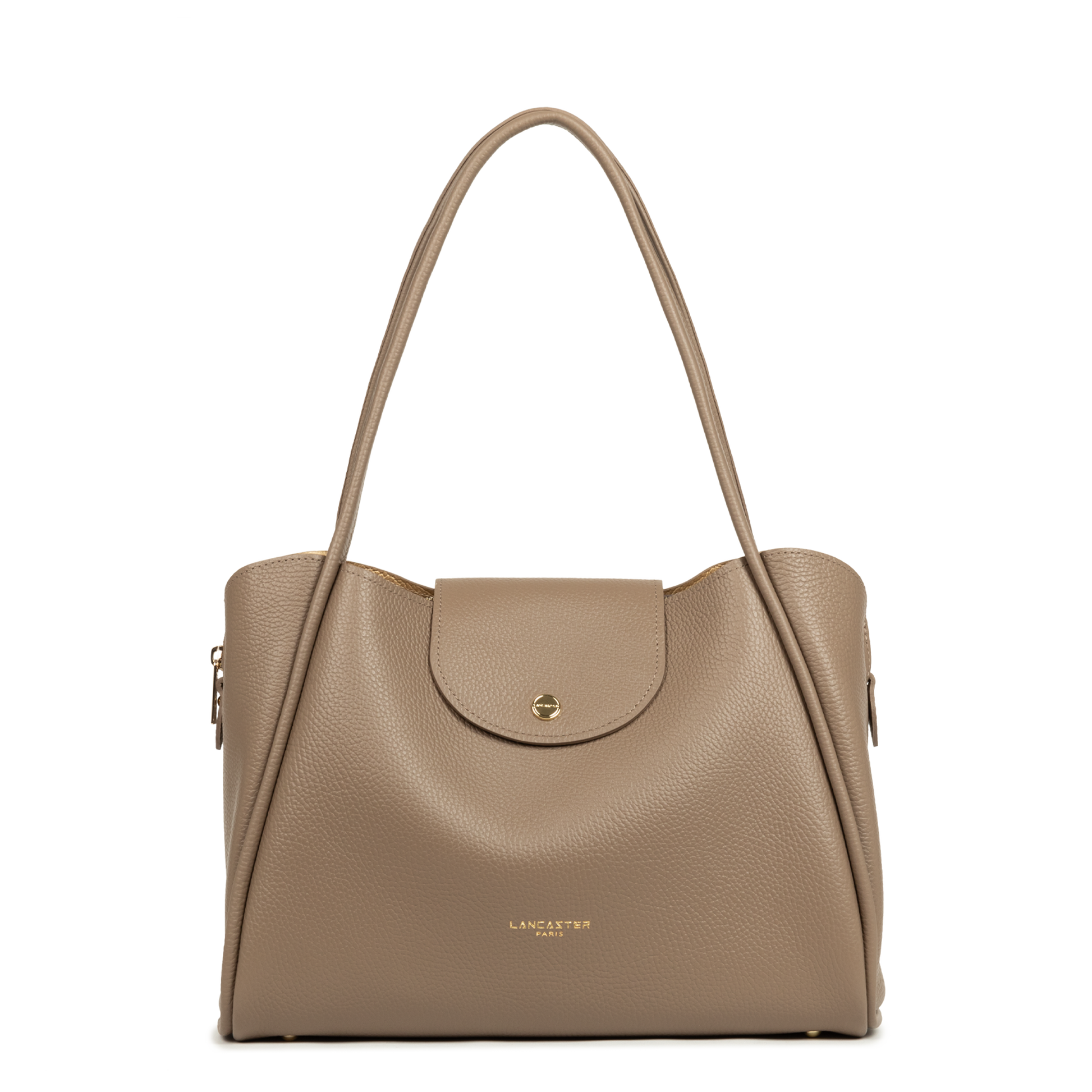 sac cabas épaule - ida double #couleur_taupe-in-or