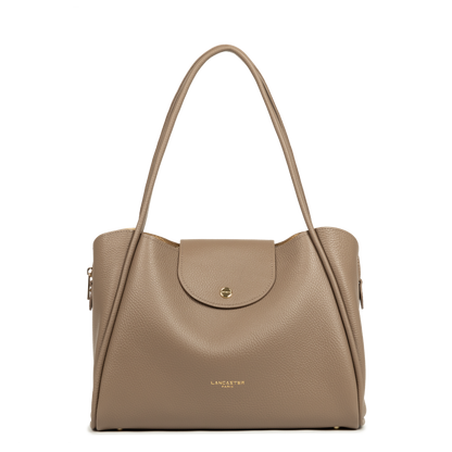 sac cabas épaule - ida double #couleur_taupe-in-or
