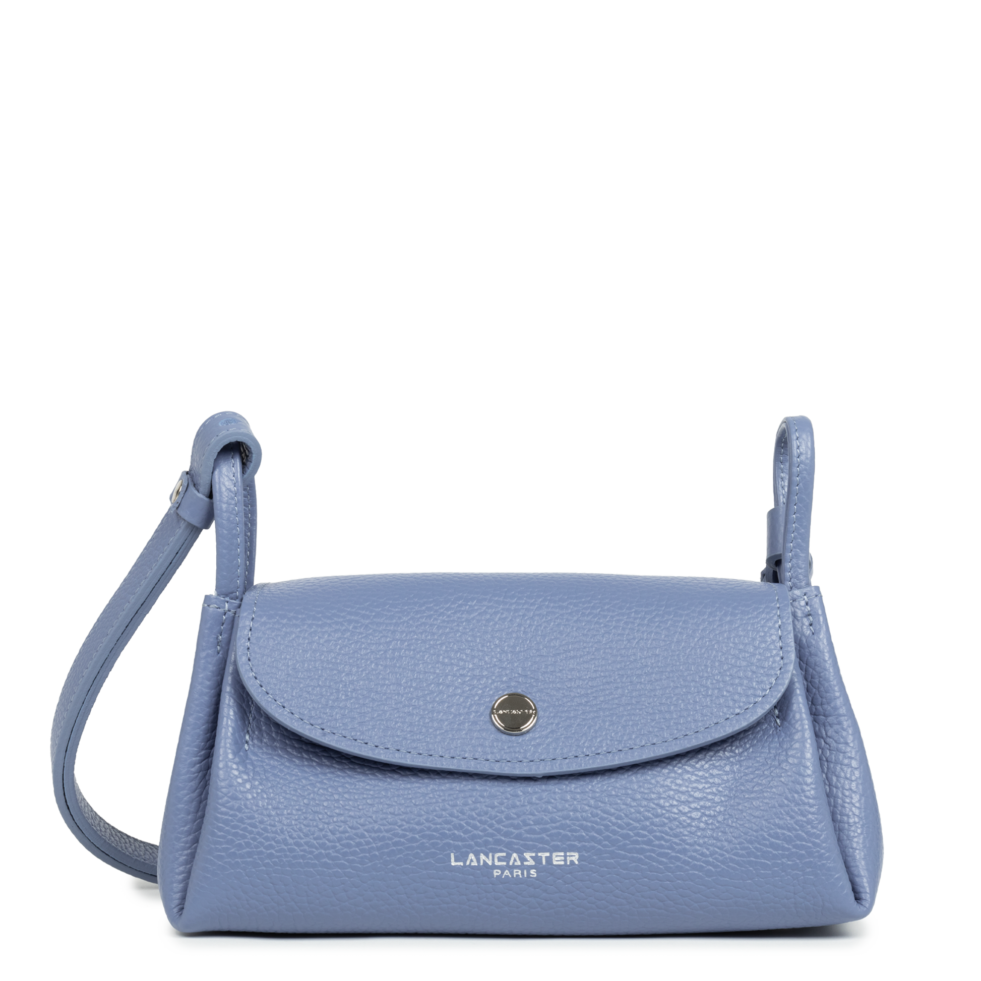 petit sac trotteur - accordéon double #couleur_bleu-cendre-in-argent