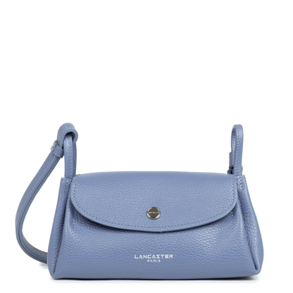 petit sac trotteur - accordéon double #couleur_bleu-cendre-in-argent
