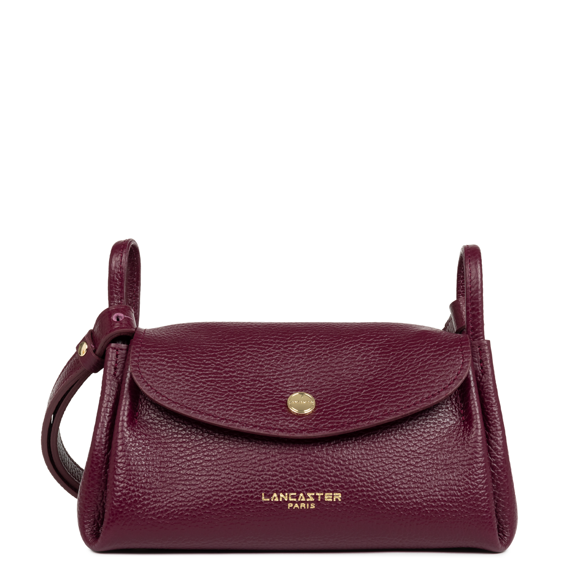 petit sac trotteur - accordéon double #couleur_bordeaux-in-or-ple