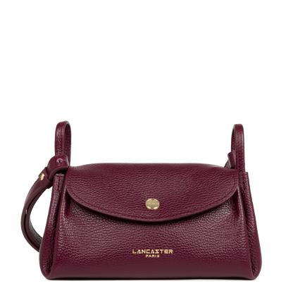 petit sac trotteur - accordéon double #couleur_bordeaux-in-or-ple