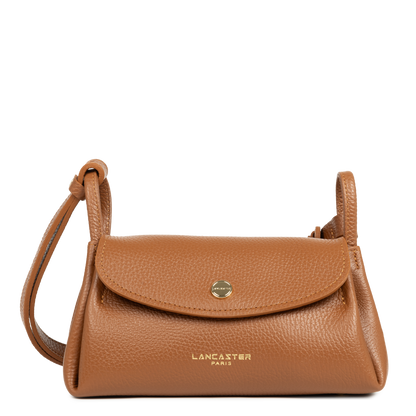 petit sac trotteur - accordéon double #couleur_camel-in-orange