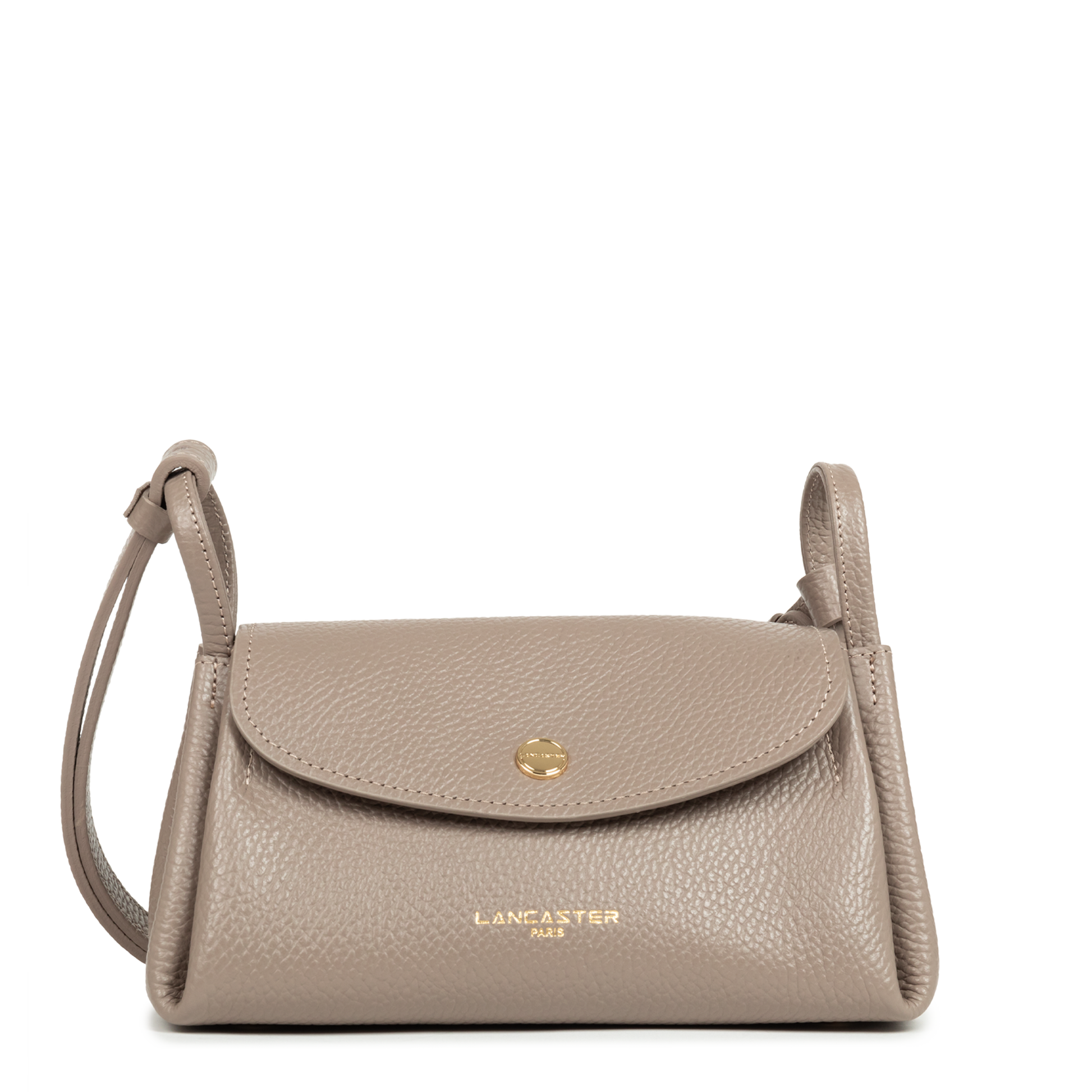 petit sac trotteur - accordéon double #couleur_galet-in-or
