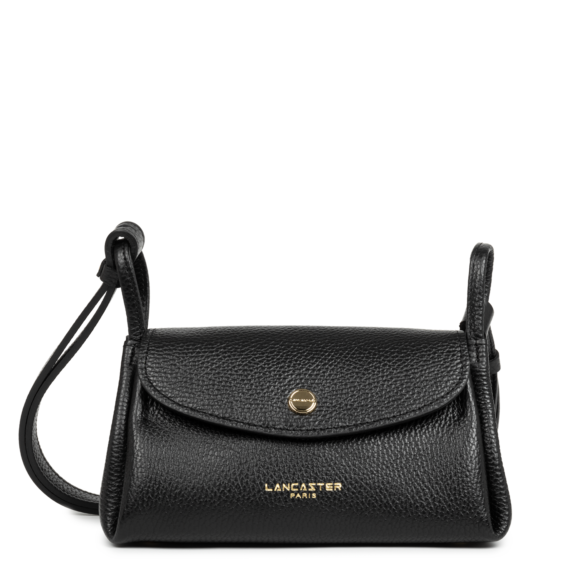 petit sac trotteur - accordéon double #couleur_noir-in-nude