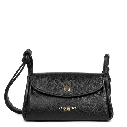 petit sac trotteur - accordéon double #couleur_noir-in-nude