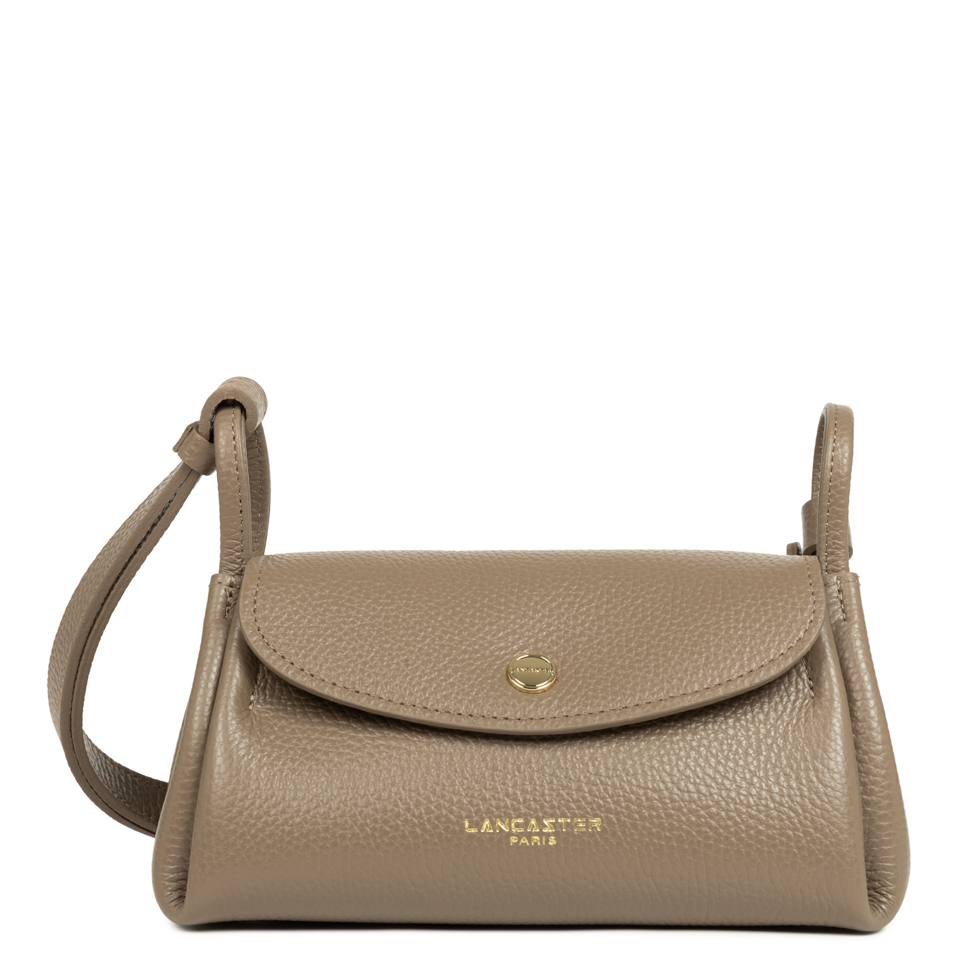 petit sac trotteur - accordéon double #couleur_taupe-in-or