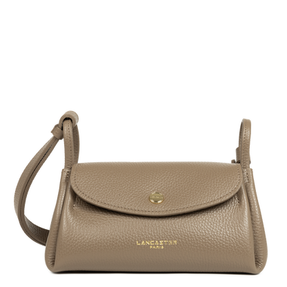 petit sac trotteur - accordéon double #couleur_taupe-in-or