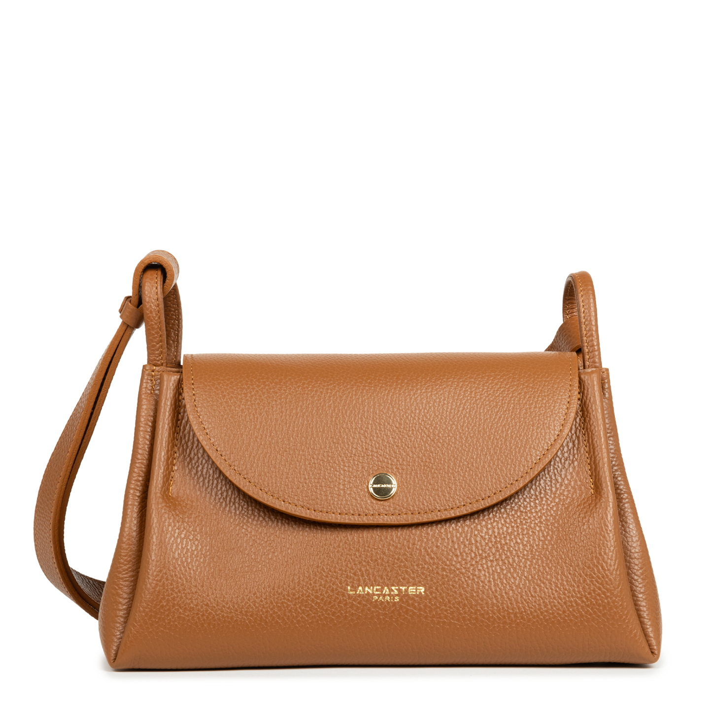 grand sac trotteur - accordéon double #couleur_camel-in-orange