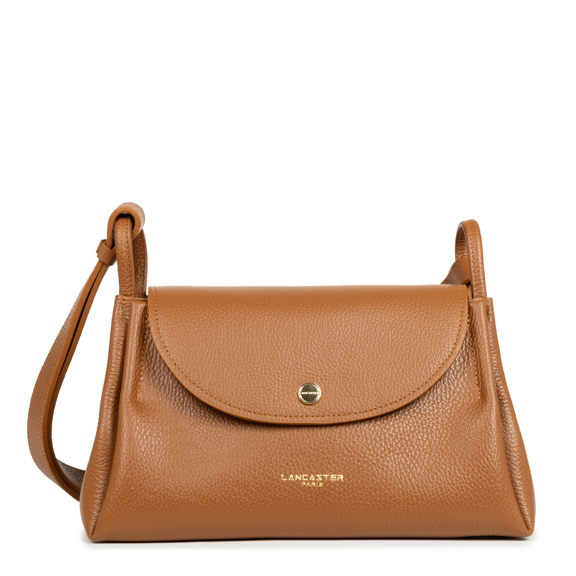 grand sac trotteur - accordéon double #couleur_camel-in-orange