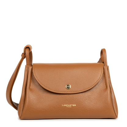 grand sac trotteur - accordéon double #couleur_camel-in-orange