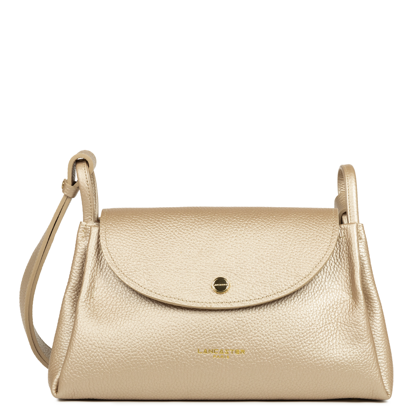 grand sac trotteur - accordéon double #couleur_or-ple-in-nude