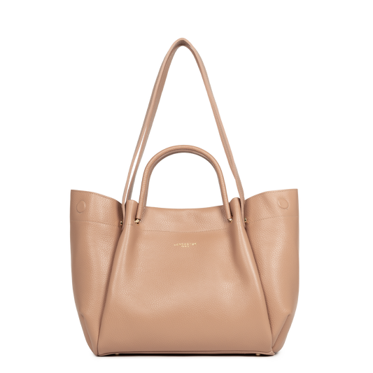 Très grand sac cabas épaule - Foulonné Double LOUISA