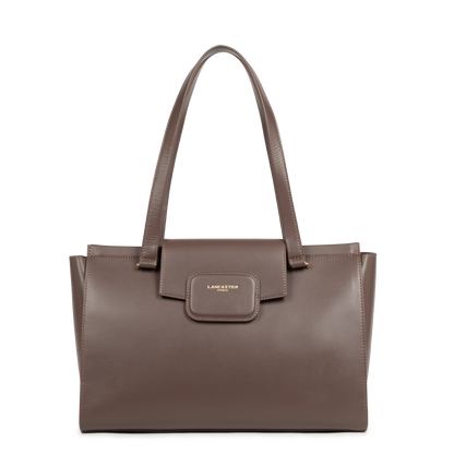 sac cabas épaule - paris pad #couleur_marron