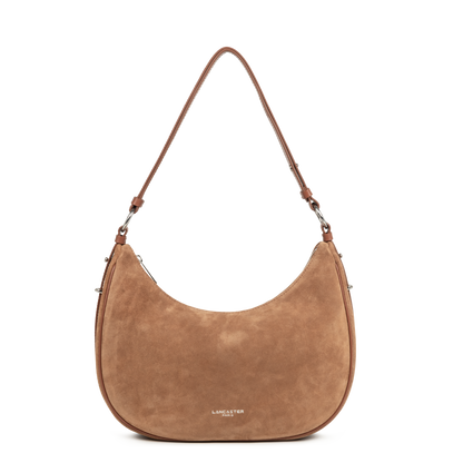 grand sac besace - suède #couleur_camel
