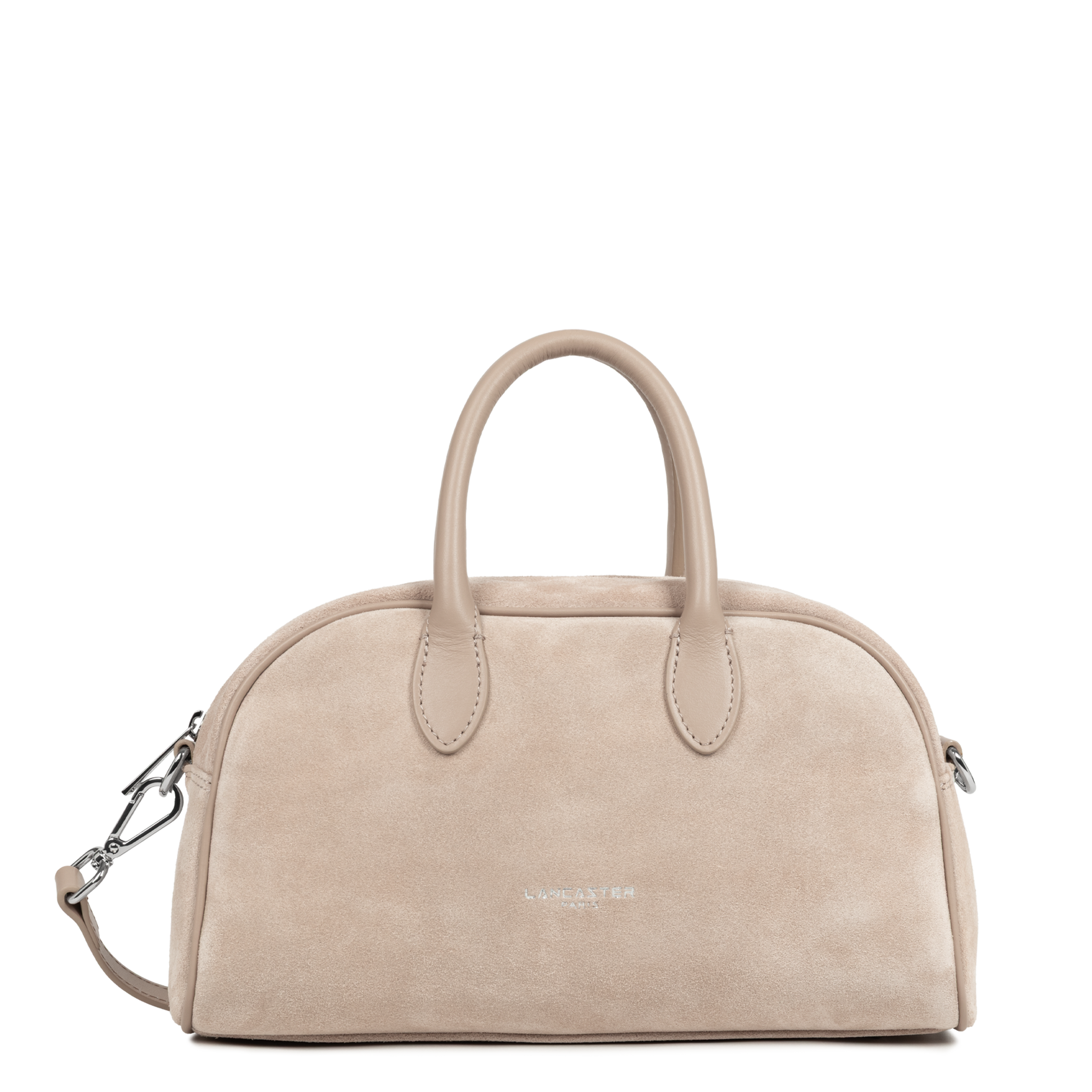 sac à main bowling - suède #couleur_beige-fonc