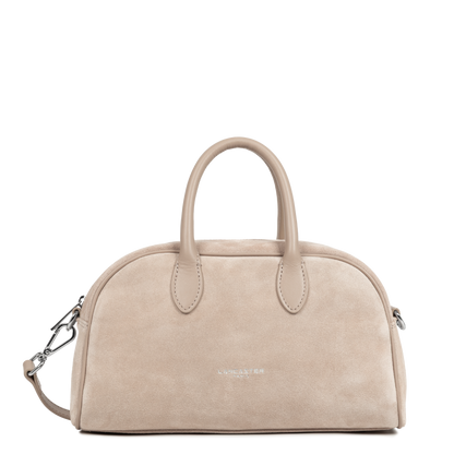 sac à main bowling - suède #couleur_beige-fonc