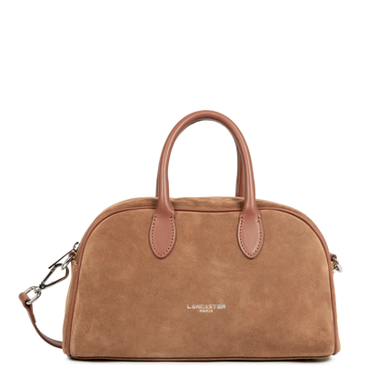 sac à main bowling - suède #couleur_camel