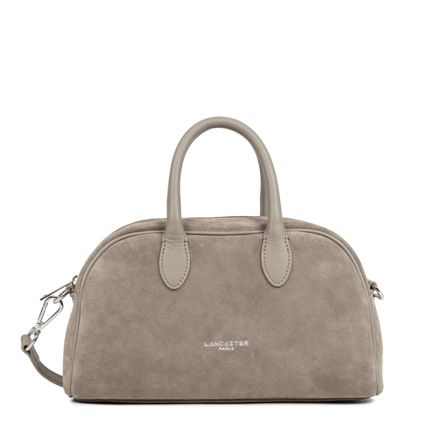 sac à main bowling - suède #couleur_galet-fonc