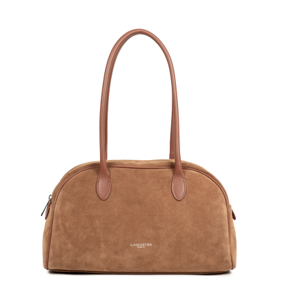 grand sac cabas épaule - suède #couleur_camel