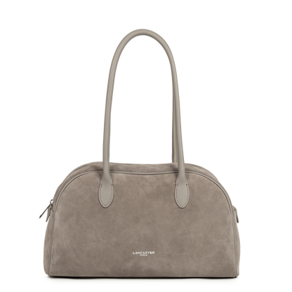 grand sac cabas épaule - suède #couleur_galet-fonc