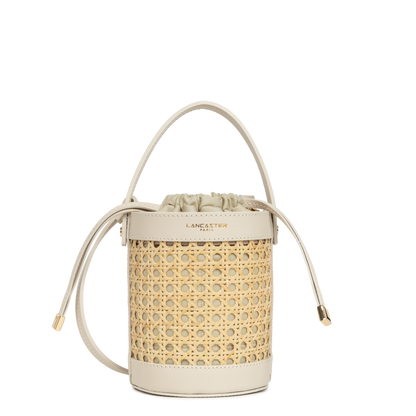 petit sac seau - cannage rotin #couleur_beige