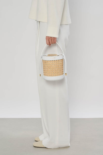 Petit sac seau - Cannage Rotin