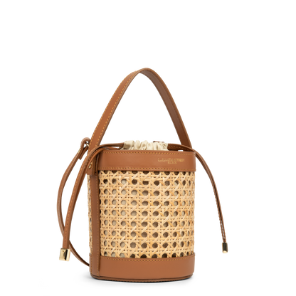 Petit sac seau - Cannage Rotin