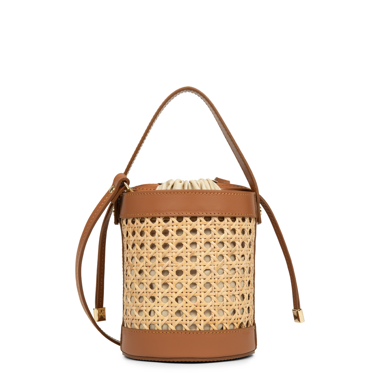 Petit sac seau - Cannage Rotin