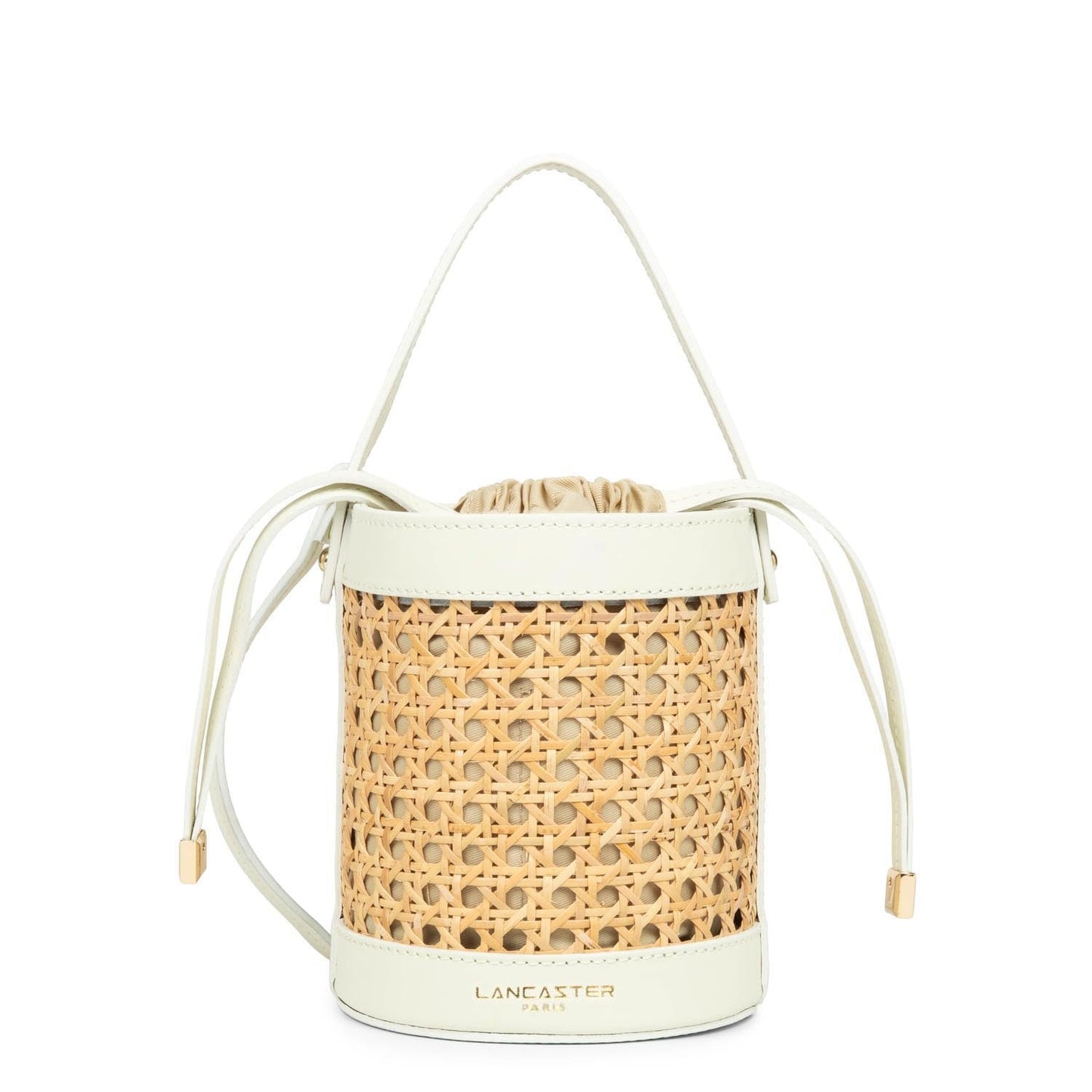 petit sac seau - cannage rotin #couleur_ecru