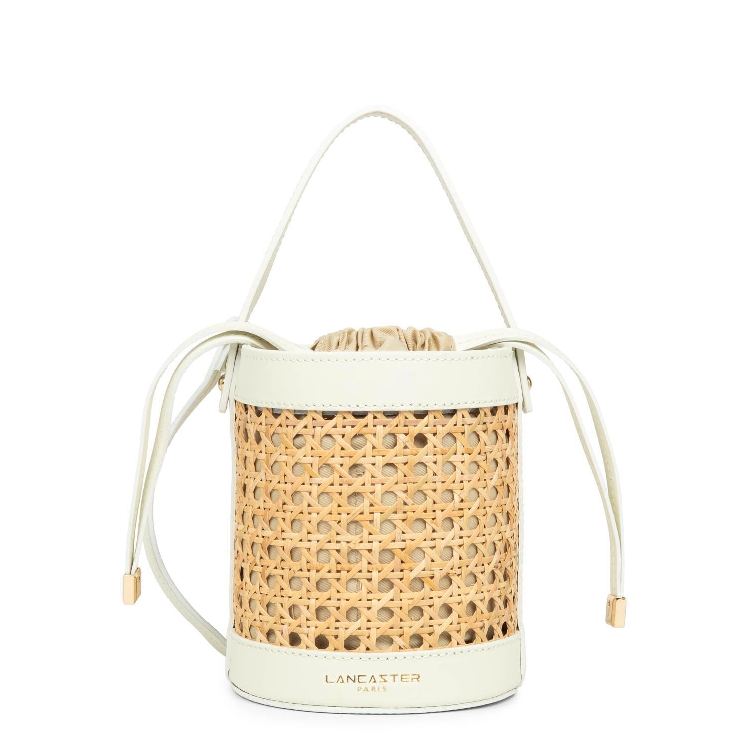 petit sac seau - cannage rotin #couleur_ecru