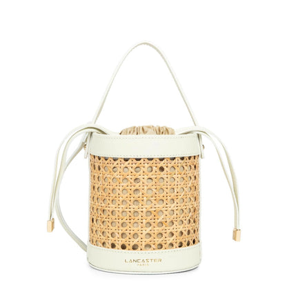 petit sac seau - cannage rotin #couleur_ecru