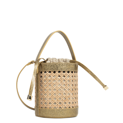 Petit sac seau - Cannage Rotin