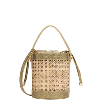 Petit sac seau - Cannage Rotin