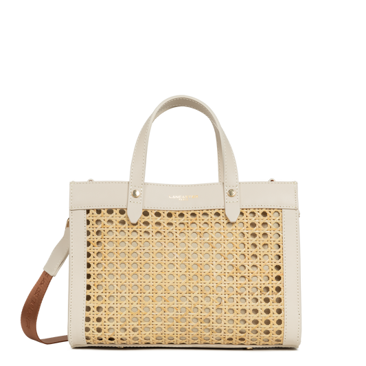 petit sac cabas main - cannage rotin #couleur_beige