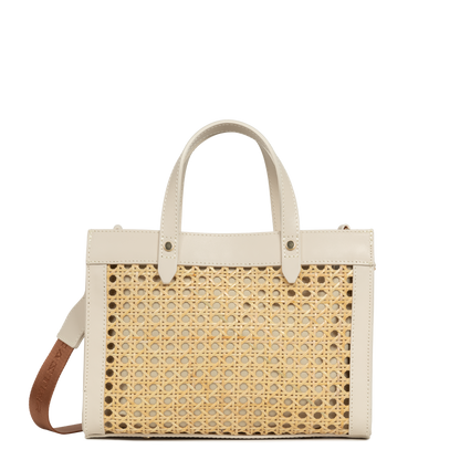 Petit sac cabas main - Cannage Rotin