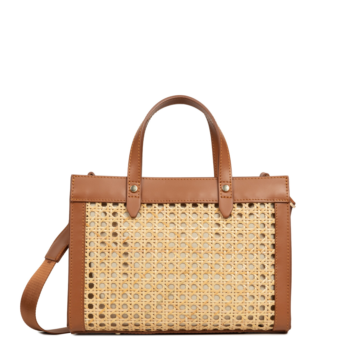 Petit sac cabas main - Cannage Rotin