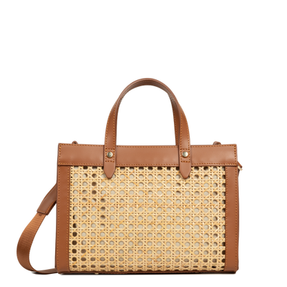 Petit sac cabas main - Cannage Rotin