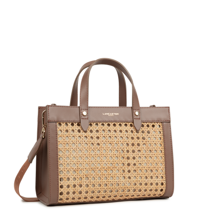 Petit sac cabas main - Cannage Rotin