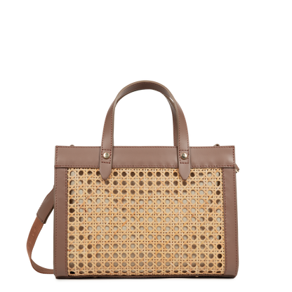 Petit sac cabas main - Cannage Rotin