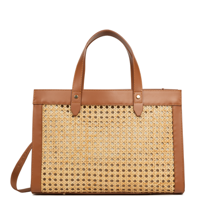 Sac cabas main - Cannage Rotin