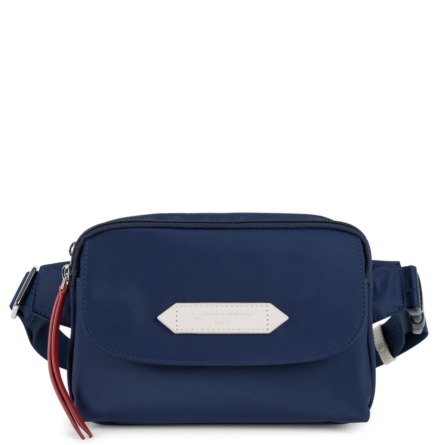 sac porté ceinture - basic sport #couleur_bleu-fonc-beige-rouge