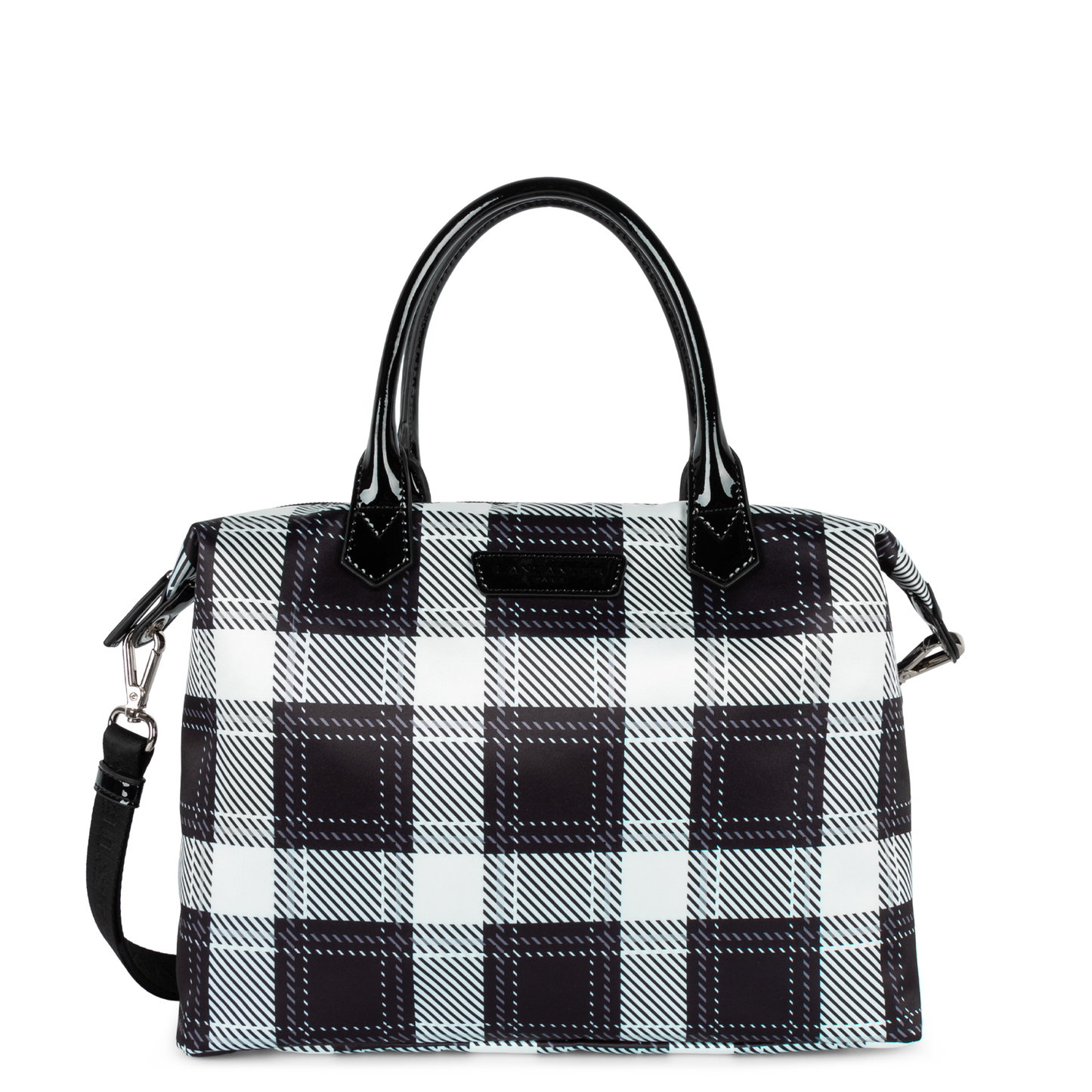 sac à main - basic verni #couleur_noir-tartan