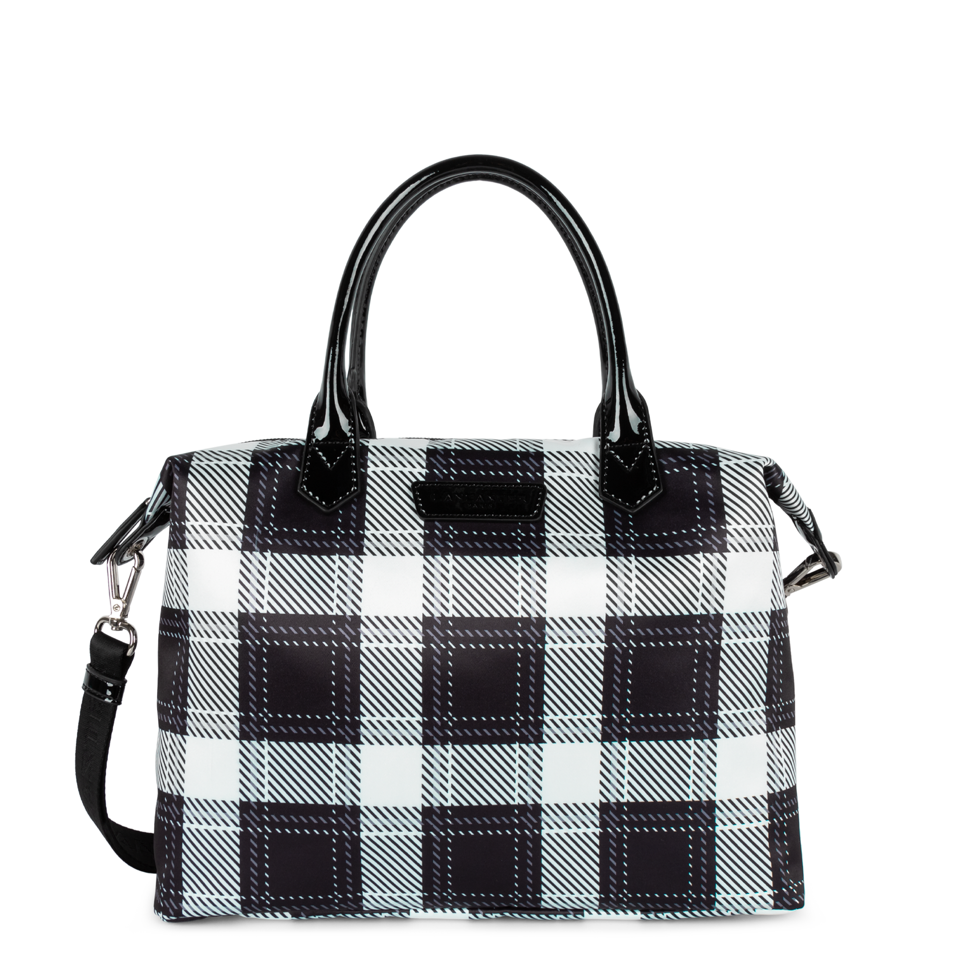 sac à main - basic verni #couleur_noir-tartan